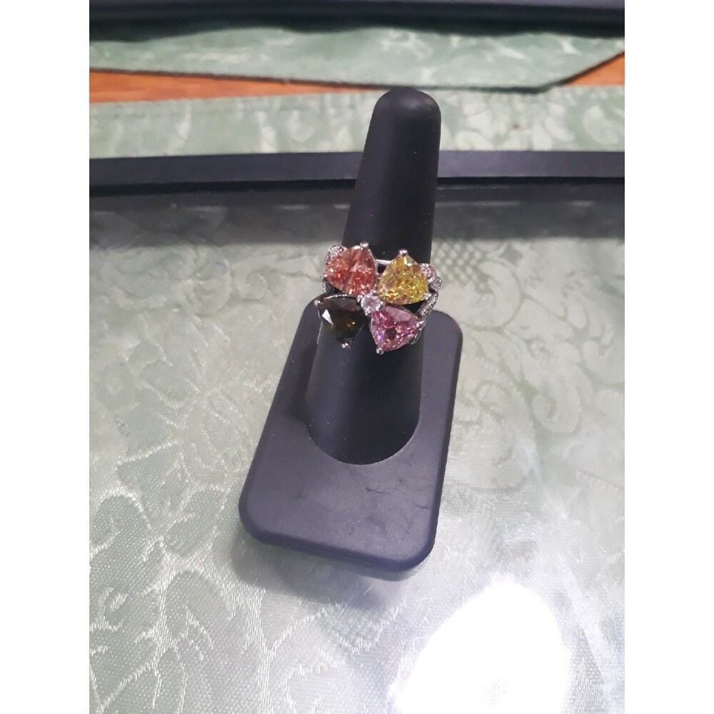 Multi color Sterling Silver Ring